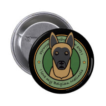 Love My Malinois Pins