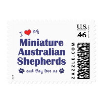 Love My Miniature Australian Shepherds (Multiple) Postage