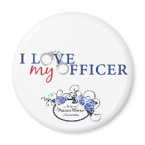 Love My Officer w/logo Magnets