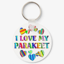 Love My Parakeet keychains by AllPetsStore Love My Parakeet keychains