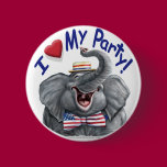 Love My Party Button