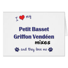 Love My Petit Basset Griffon Vendeen Mixes (Multi) Card