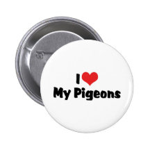Love My Pigeons Pinback Button