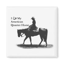 Love my Quarter Horse magnet by KheestoneImages Love my Quarter Horse magnet