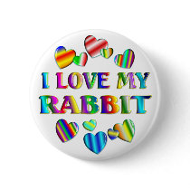 Love My Rabbit buttons by AllPetsStore Love My Rabbit buttons