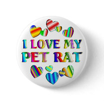 Love My Rat buttons by AllPetsStore Love My Rat buttons