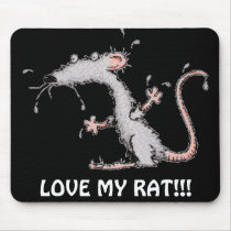 LOVE MY RAT!!! MOUSEPAD - CUTE!!! by THEWHISPERER LOVE MY RAT!!! MOUSEPAD - CUTE!!!