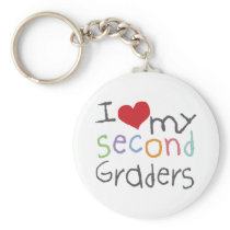 Love My Second Graders keychains