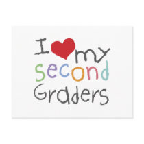 Love My Second Graders postcards