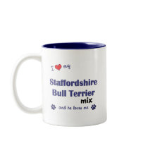 Love My Staffordshire Bull Terrier Mix (Male Dog) mugs