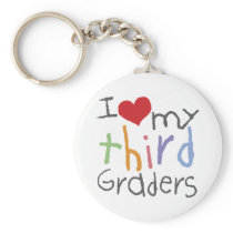 Love My Third Graders keychains