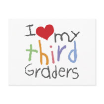 Love My Third Graders postcards by teachertees Love My Third Graders postcards