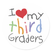 Love My Third Graders stickers