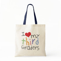 Love My Third Graders Tote Bag bags
