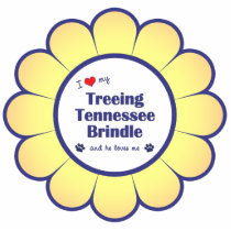 Love My Treeing Tennessee Brindle (He) Ornament photo sculptures by thatsalottadogs Love My Treeing Tennessee Brindle (He) Ornament photo sculptures
