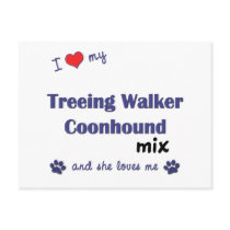 Love My Treeing Walker Coonhound Mix (Female Dog) postcards