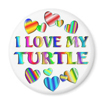 Love My Turtle magnets