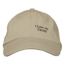 love my TWINS embroidered hats by twinacious love my TWINS embroidered hats