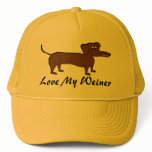 Love My Weiner Dog Gifts and Apparel hats