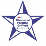 Love My Wirehaired Pointing Griffons (Multi Dogs) Acrylic Cut Outs