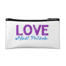 Love Nail Polish Cosmetic Bag