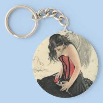 Love never dies mourning angel Keychain keychains