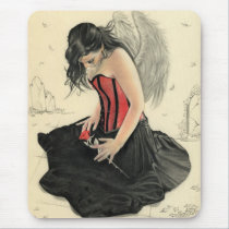 Love never dies mourning angel Mousepad mousepads