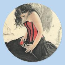 Love never dies mourning angelSticker stickers