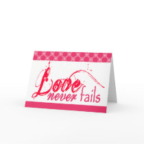 Love Never Fails cards
