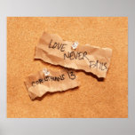 Love Never Fails Corkboard Print