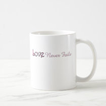 Love never fails mugs