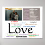 Love Never Fails Poster (for couples) 14 X11