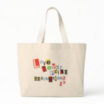 Love Never Fails Ransom Note Totebag