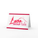 Love Never Fails Valentines, wedding. card
