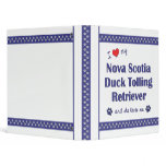 Love Nova Scotia Duck Tolling Retriever (Female) Vinyl Binder