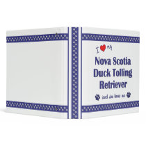 Love Nova Scotia Duck Tolling Retriever (Female) 3 Ring Binders