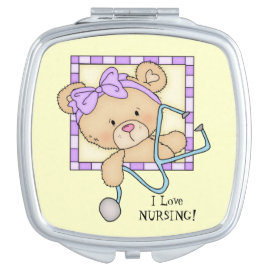 Love Nursing Bear compact mirror