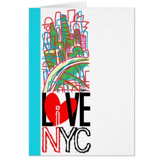 Love NYC & Live In NYC #7 Card card