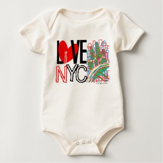 Love NYC & Live In NYC Baby Creeper shirt