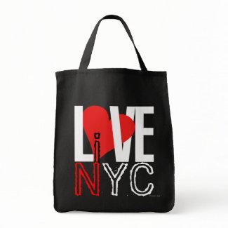 Love NYC Live In NYC Bag Red Black White bag