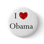 Love Obama Button buttons