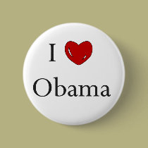 Love Obama Button