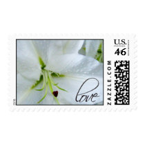 Love on a lily Wedding Postage postage by aslentz Love on a lily Wedding Postage postage