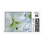 Love on a lily Wedding Postage