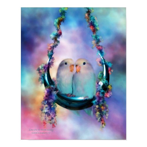 Love On A Moon Swing Art Poster/Print print
