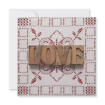 love on lace invitation