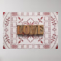 love on lace poster
