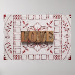 love on lace poster