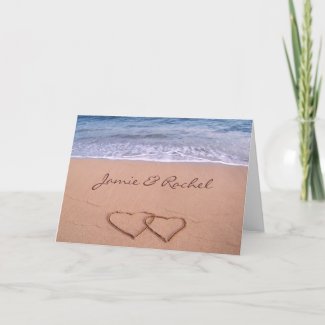 Love on the Beach Card card