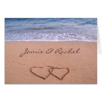 Love on the Beach Card cards